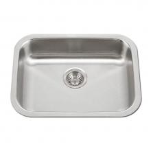 Hamat CADA-2318SU-6-1 - Classic 23'' ADA Undermount Stainless Steel Sink, 6'' Depth