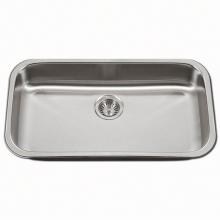 Hamat CADA-3218SU-5.5-1 - Classic 32'' ADA Undermount Large Stainless Steel Sink, 5-1/2'' Depth