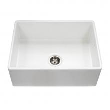 Hamat CHE-3020SA-WH - Chelsea 30'' Apron-Front Fireclay Single Bowl Kitchen Sink, White