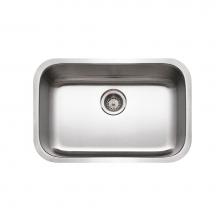 Hamat ENT-2718S-20 - Enterprise 27'' Undermount Stainless Steel Medium Single Bowl, 18 Gauge, Bulk Pack