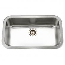 Hamat GOR-3218S-20 - Gourmet 32'' Undermount Stainless Steel Single Bowl Kitchen Sink, Bulk Pack