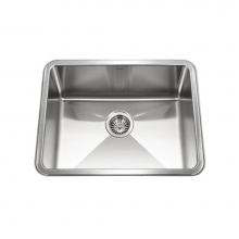 Hamat HYD-2318S-20 - Hydrus 23'' 15MM Radius Undermount Stainless Steel Single Bowl Kitchen Sink, Bulk Pack