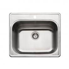 Hamat REV-2522ST-12-1-1 - Revive 25'' Topmount Stainless Steel 1-hole Laundry Sink