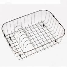 Hamat RIN-20156 - 19 1/4'' x 14-1/4'' x 6'' Rinising Basket w/ Plate Rack