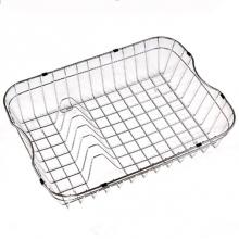 Hamat RIN-21166 - 20 3/4'' x 15-1/2'' x 5 1/4'' Rinising Basket w/ Plate Rack