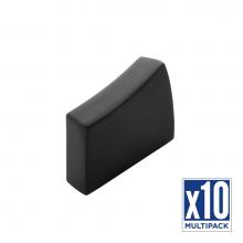 Belwith Keeler B076717-MB-10B - Flex Collection Knob 1-7/16 Inch x 9/16 Inch Matte Black Finish (10 Pack)