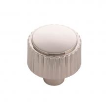 Belwith Keeler B076883-14-10B - Sinclaire Collection Knob 1-1/4 Inch Diameter Polished Nickel Finish (10 Pack)