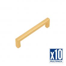 Belwith Keeler B077989BGB-10B - Coventry Collection Pull 5-1/16 Inch (128mm) Center to Center Brushed Golden Brass Finish (10 Pack