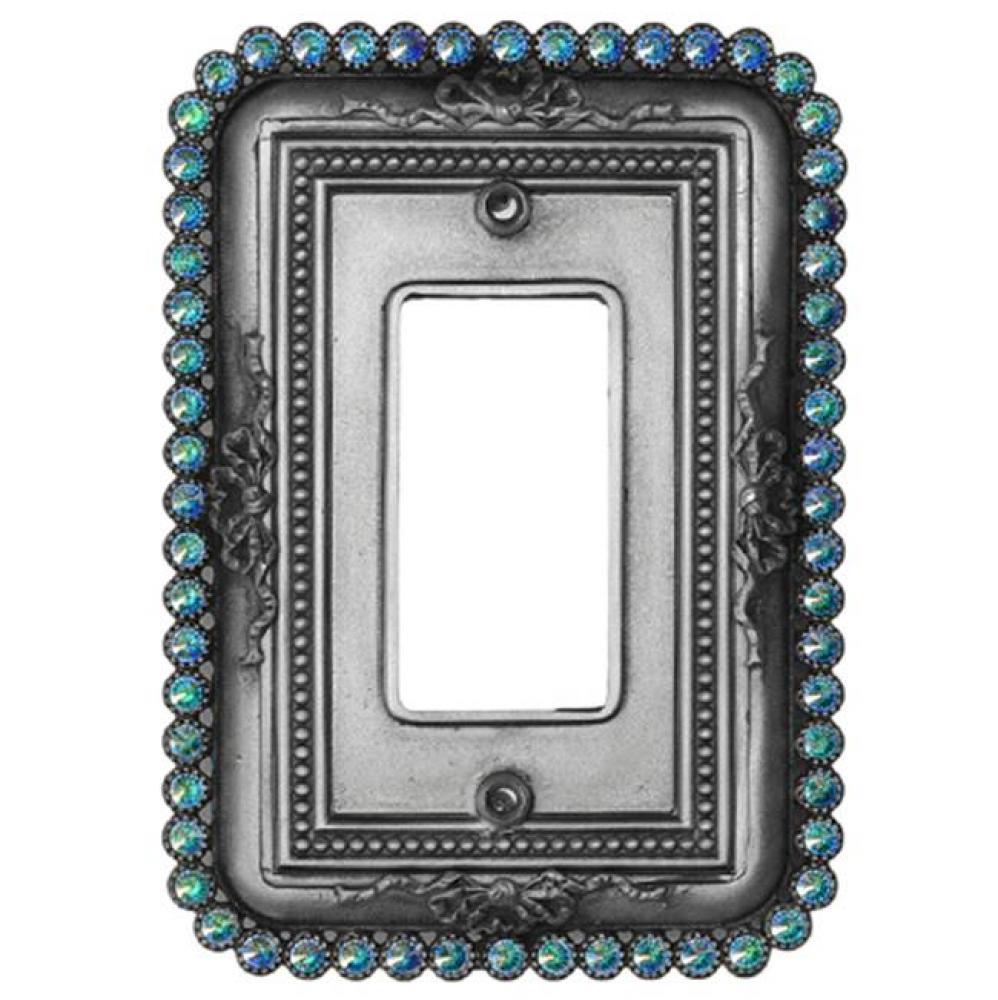 Cache Single Rocker/Gfi Switchplate w/ Swarovski Crystals