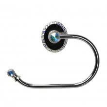 Carpe Diem Hardware 1840-11 - Cache Ii Swing Tissue Smooth Ring Left w/ Swarovski Crystals