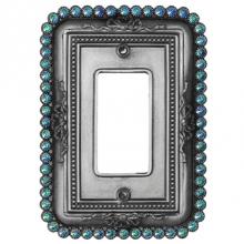 Carpe Diem Hardware 5103-2 - Cache Single Rocker/Gfi Switchplate w/ Swarovski Crystals