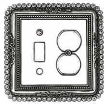 Carpe Diem Hardware 5108-2 - Cache Single Toggle And Single Duplex Outlet w/ Swarovski Crystals