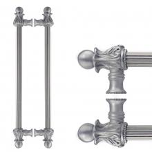 Carpe Diem Hardware 5863R-3 - Acanthus Back To Back 18'' O.C.  w/ 5/8'' Reeded Center Long Pull Rom