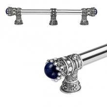 Carpe Diem Hardware 6544R-2 - Queen Penelope 12'' O.C.Approx w/ 5/8'' Reeded Center Long Pull w/ Swarovski C