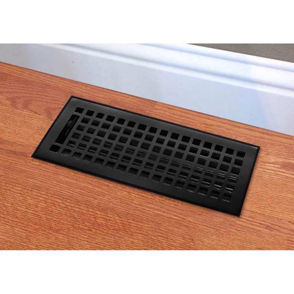 Cast Iron Vent - Any Style - Black - 4'' x 10'', Black