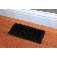 Coastal Bronze 02-412-A-19 - Cast Iron Vent - Any Style - Black - 4'' x 12'', Black