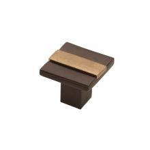 Coastal Bronze 02-502-EC - Contemporary Banded Knob, Espresso Champagne