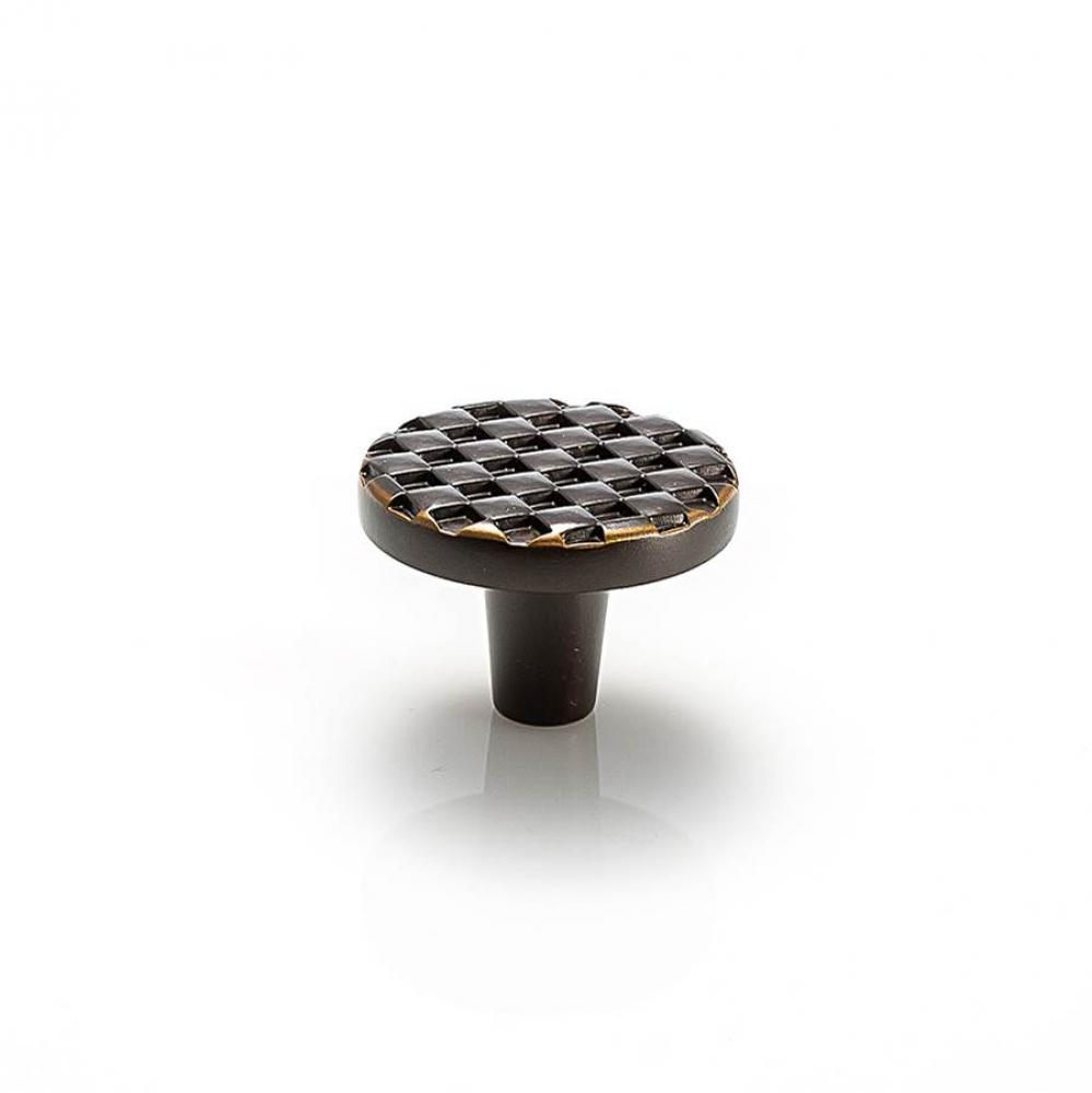 Argyle Round Knob 1 1/2 Inch - Oil Rubbed Bronze