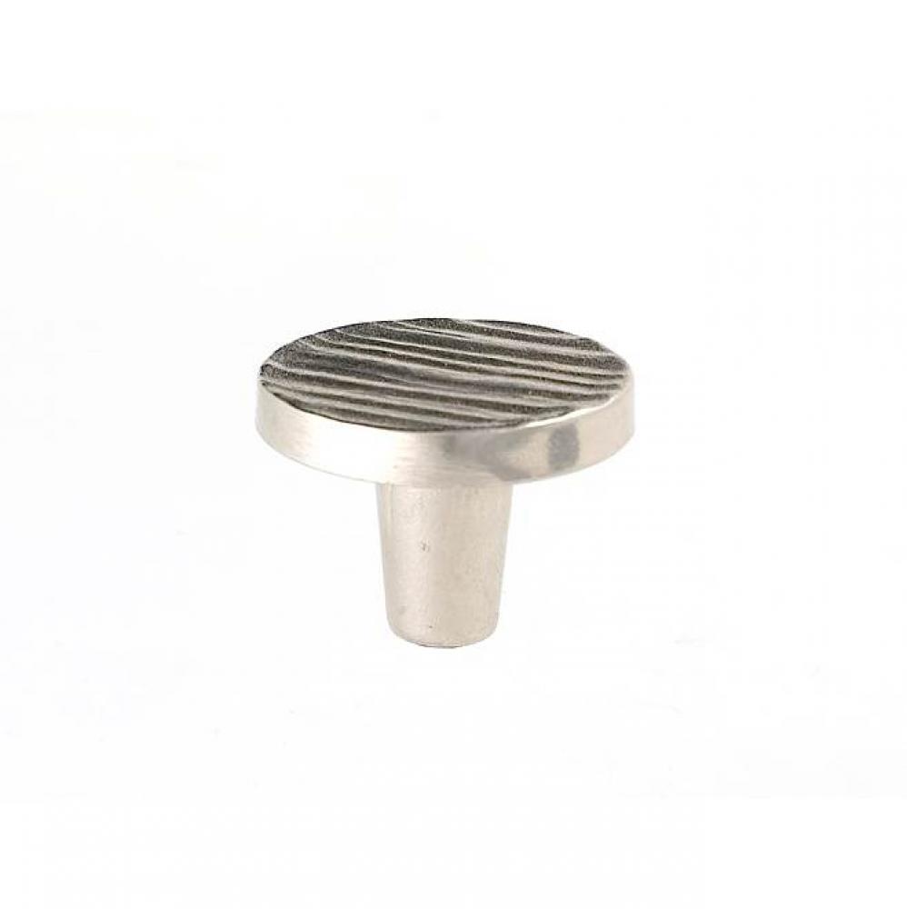 Forged 3 Round Knob 1 1/2 Inch - Satin Nickel