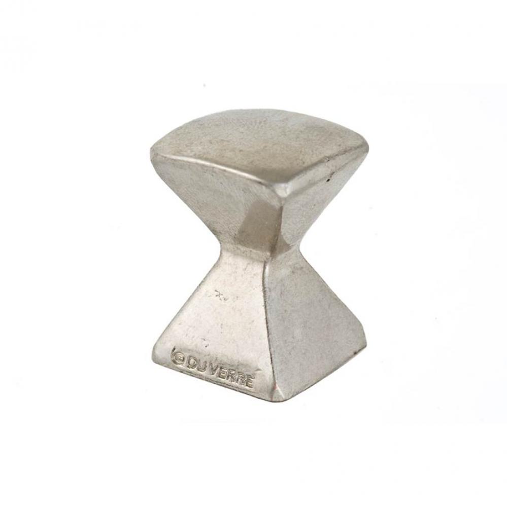 Forged 2 Med Square Knob 7/8 Inch - Satin Nickel