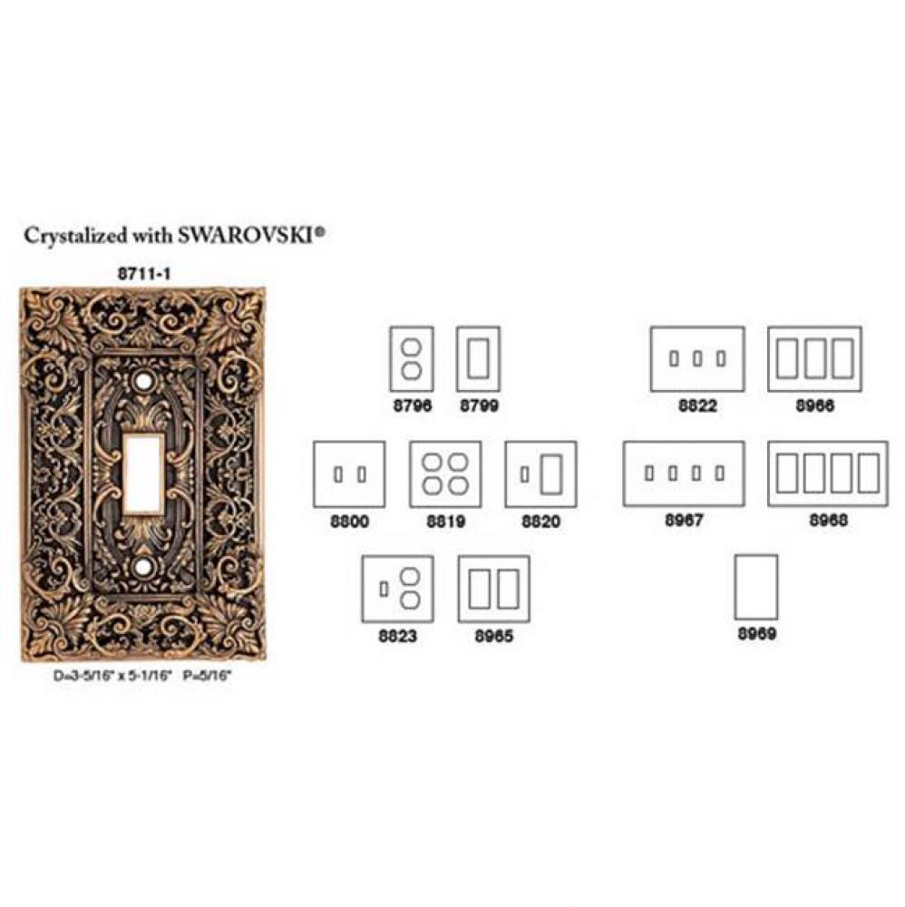 GLENDALE DBL TOGGLE SWITCH COVER/SEE PAGE 122 FOR DESIGN