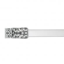 Edgar Berebi 10335/8/MS - 8'' C To C Evening Dress 4 Appliance Pull; Clear Crystal; Matte Silver Finish