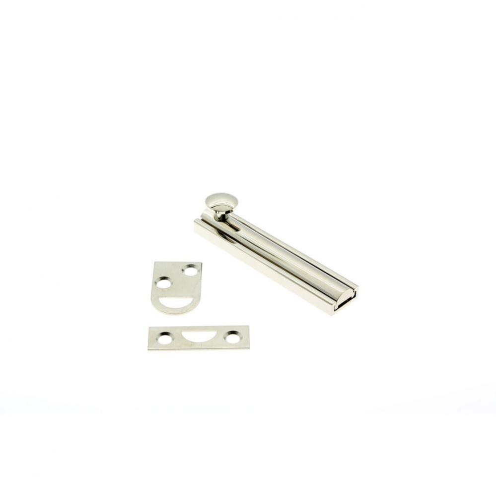 4'' Surface Bolt Bright Nickel