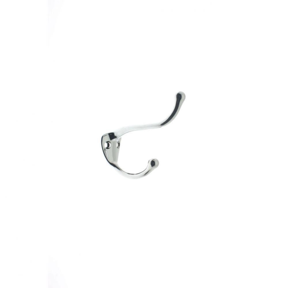 Coat & Hat Hook Polished Chrome