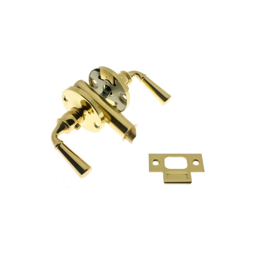 Storm Screen Door Latch (Dual Lever) Polished Brass