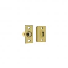 Idh 12011-003 - Wide Square Roller Ball Catch Polished Brass