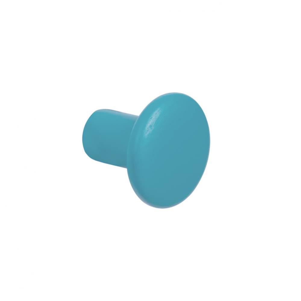 88941/30 Hook/Knob, Turquoise Blue Pantone