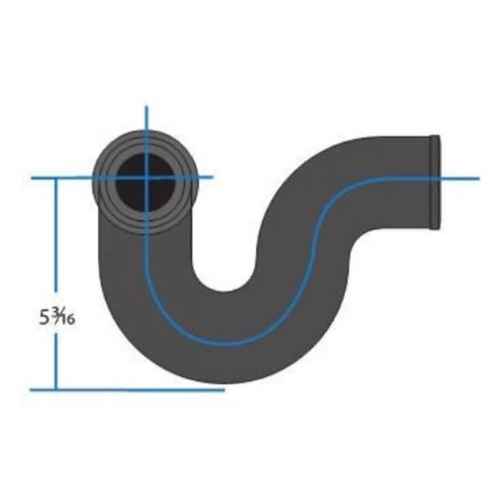 Nh 2 X 1-1/2 X 7.5 Lh Side Inlet P Trap (9-344)