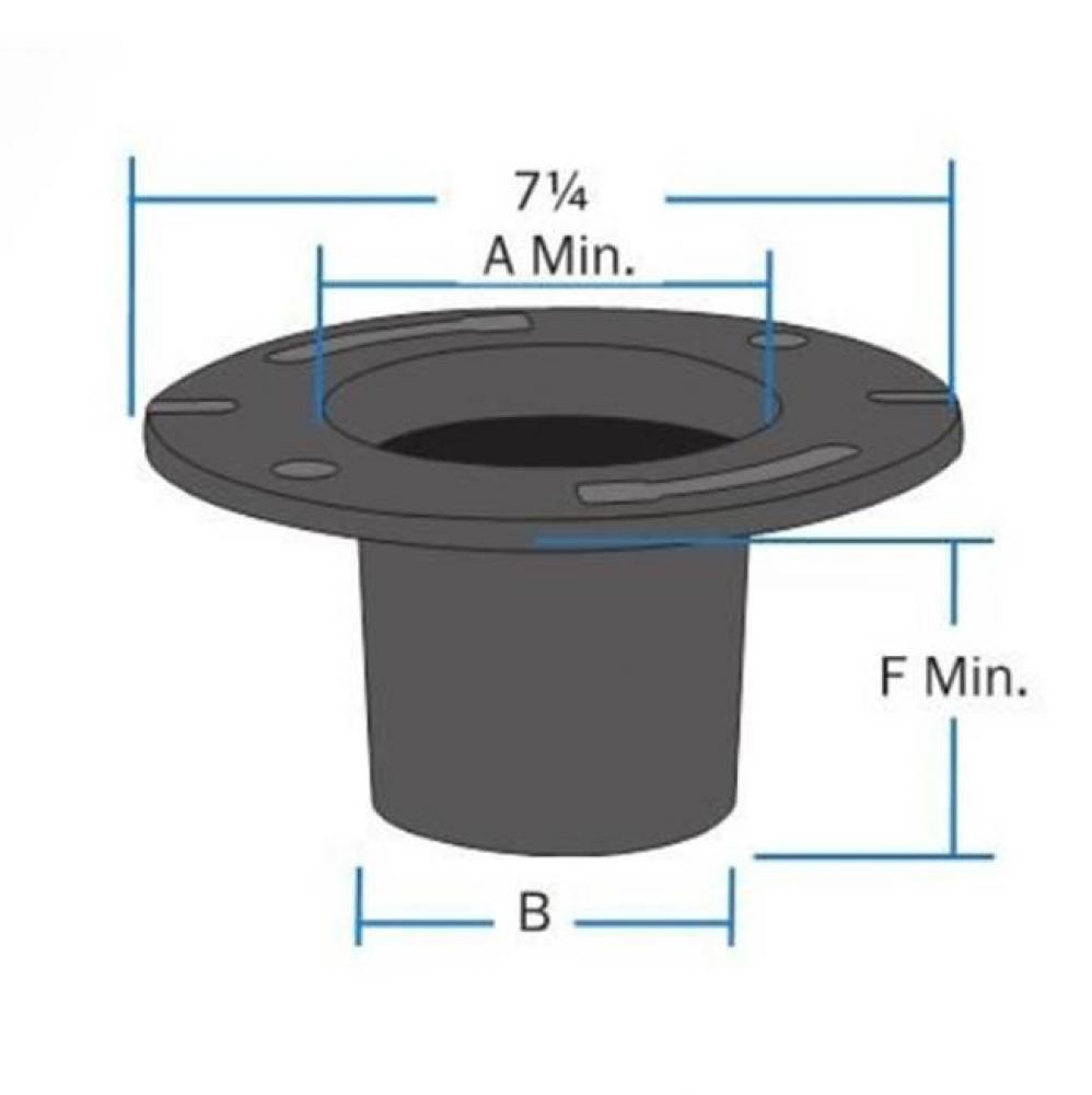 Nh 4 X 3 X 3 1/2 Closet Ring