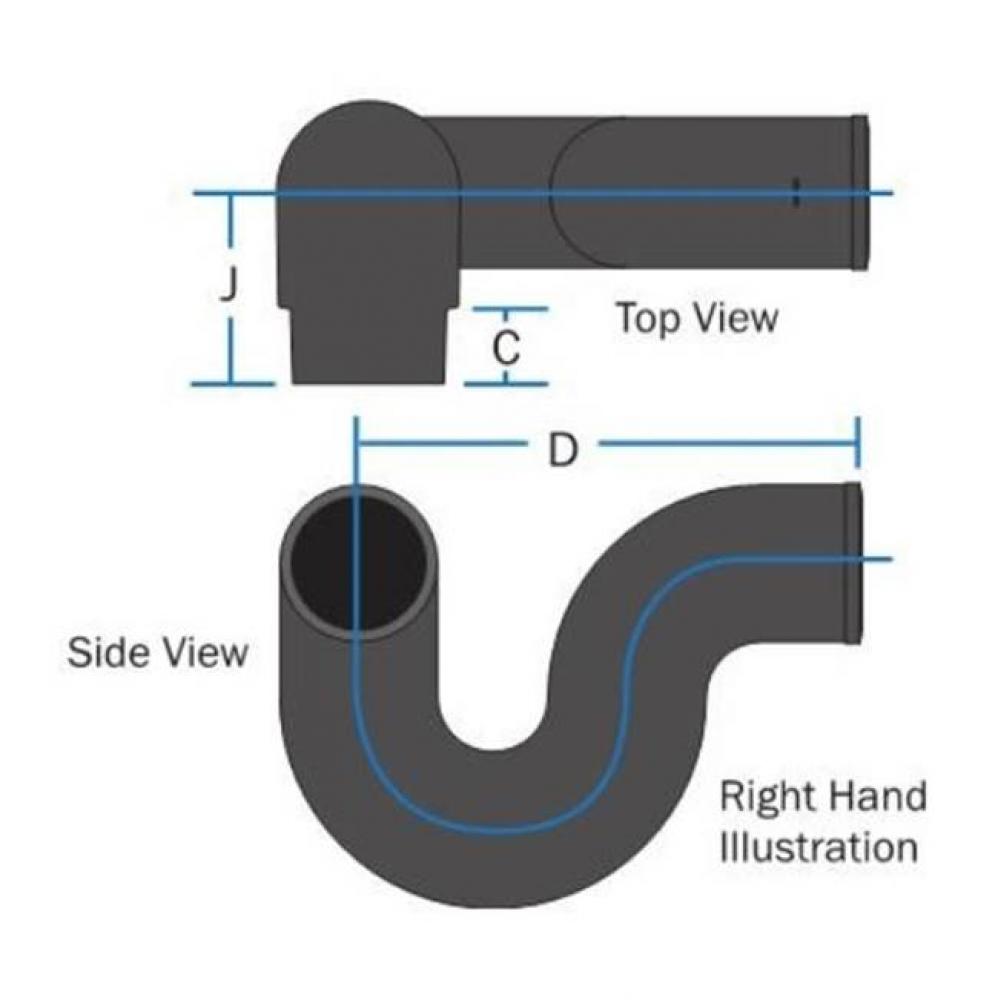 Nh 2 Lh P Trap W/ 2 Side Inlet