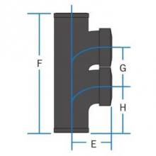 ABI Foundry 08194 - Nh 2 X 1-1/2 Dbl Vert San Tapped Tee