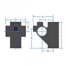 ABI Foundry 10531 - Nh 4 Closet Cross W/2 S.O. 9-464