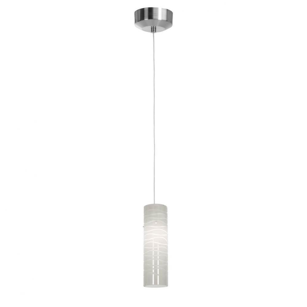 LED Pendant with Anari Silk (l) Glass