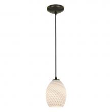 Access Lighting 28023-1C-ORB/WHTFB - Pendant