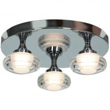 Access Lighting 63978LEDD-CH/ACR - 3 Light Cluster LED Flush Mount