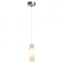 Access Lighting 72932LEDD-BS/OPL - LED Pendant with Anari Silk (l) Glass