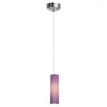 Access Lighting 72932LEDD-BS/PLM - LED Pendant with Anari Silk (l) Glass