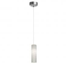 Access Lighting 72932LEDD-BS/WHTLN - LED Pendant with Anari Silk (l) Glass