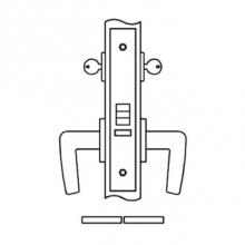 Accurate Lock And Hardware 9142.3.75.US26D - Entrance or Public Restroom