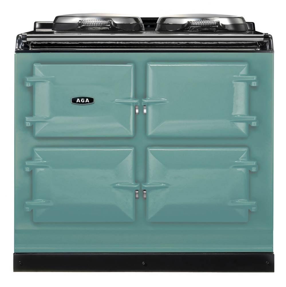 Dual Control Cast Iron Natural Gas 3-Oven Range - Pistachio