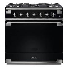 AGA AEL36DF-MBL - 36'' Elise Dual Fuel Range - Matte Black