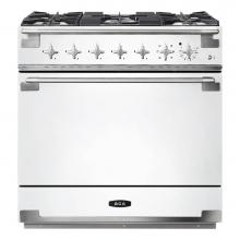 AGA AEL36DF-WHT - 36'' Elise Dual Fuel Range - White