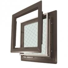 Air Louvers VSL 0535B WS PAK - Slimline Vision Lite in Bronze with Wireshield Glazing