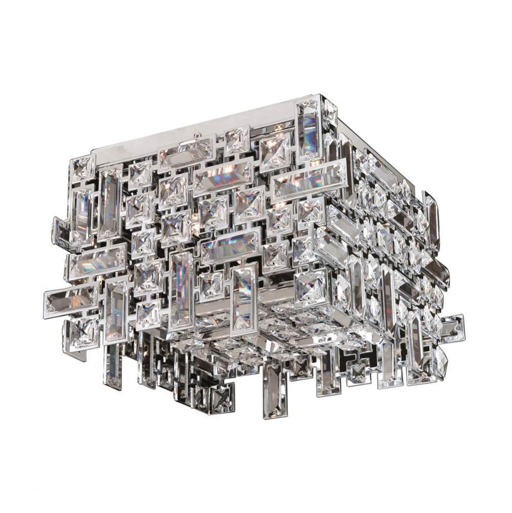 Vermeer 4 Light Square Flush Mount