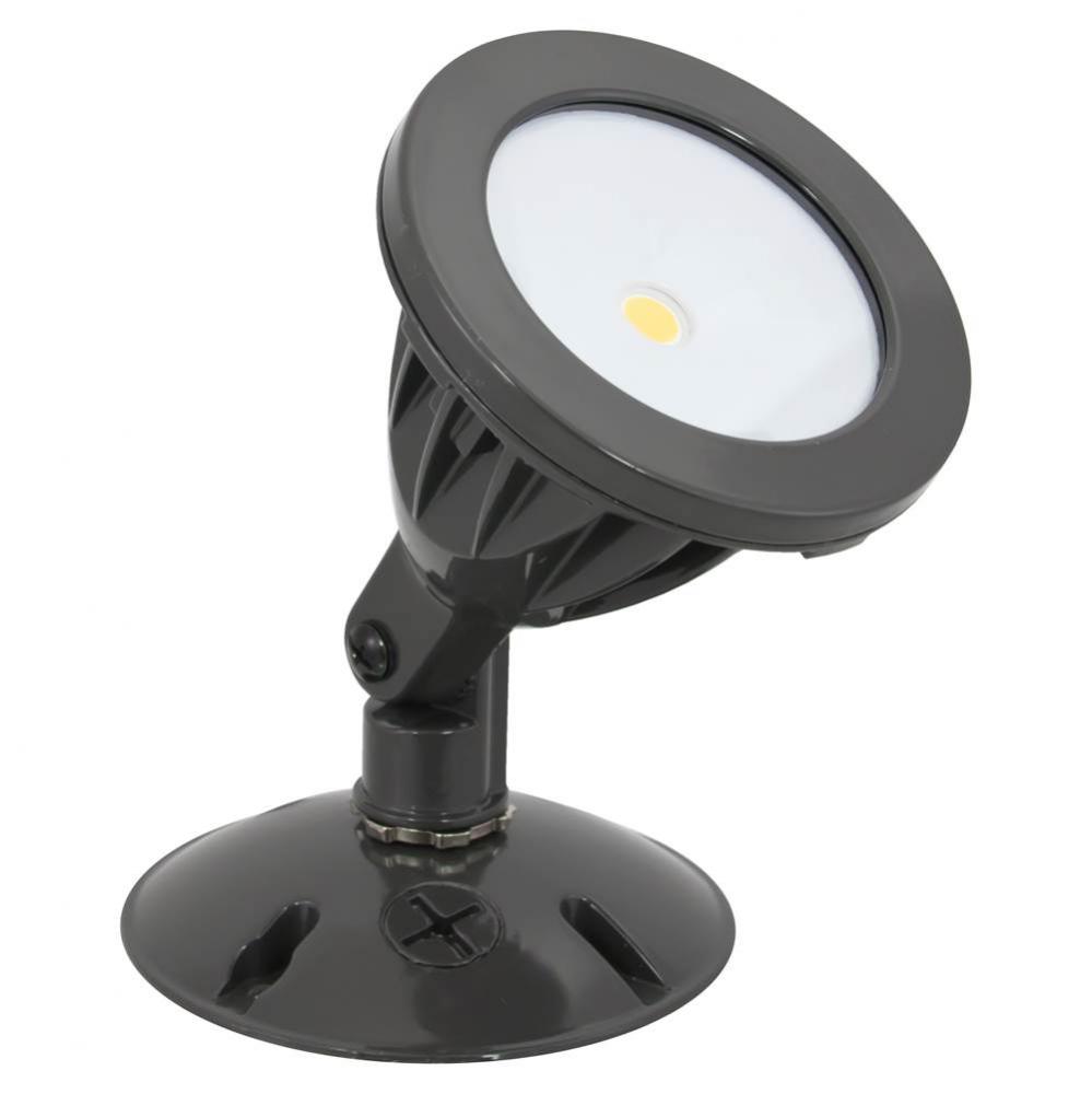 Single Head COB Flood Light, 8.3 Watts, Dark Bronze