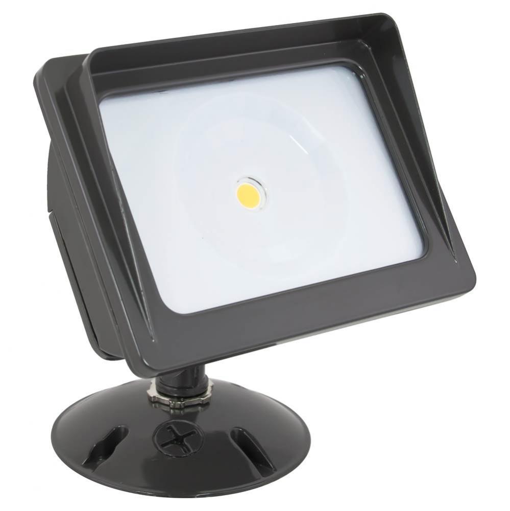 Wall Pack COB Flood Light, 3000K, 20 Watts, Dark Bronze